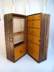 Appraisal: Louis Vuitton A Louis Vuitton full size Wardrobe trunk malle