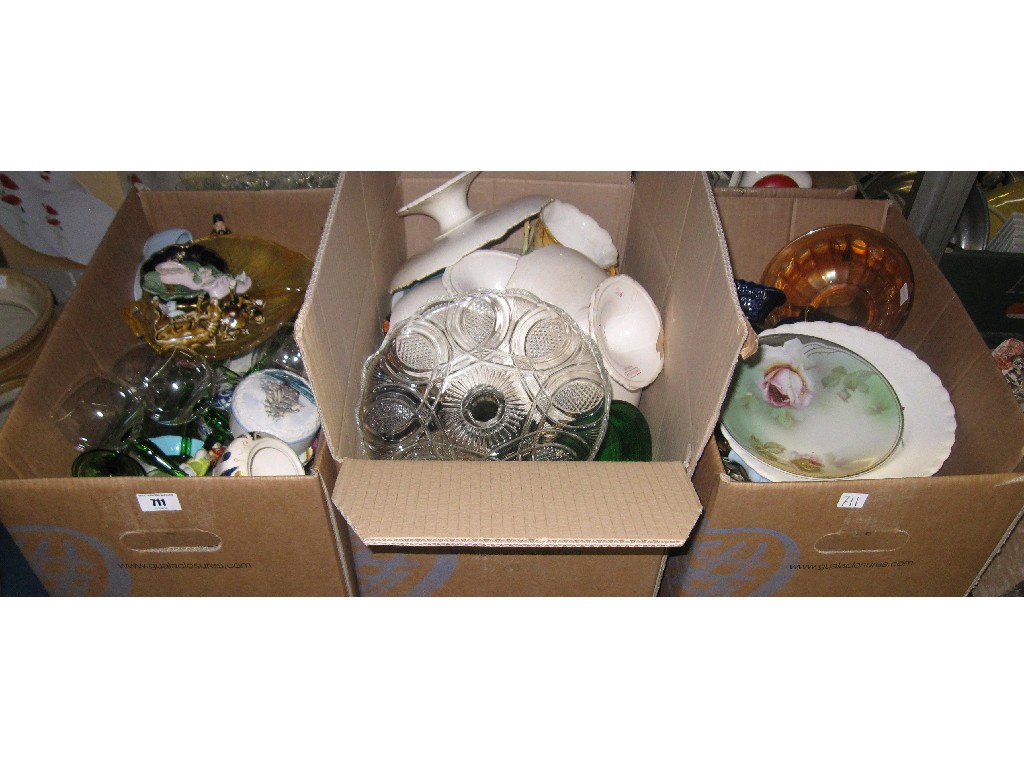 Appraisal: Lot comprising three boxes of assorted ceramics and glassware