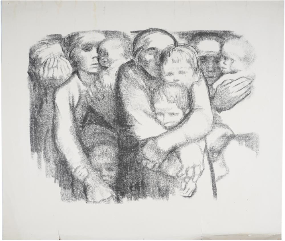 Appraisal: KATHE KOLLWITZ MOTHERS lithograph unsigned signed and titled by an