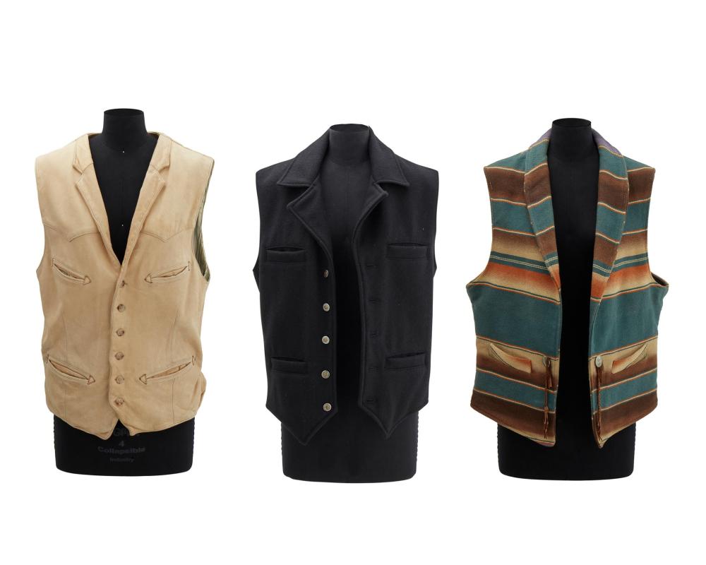 Appraisal: A group of Western vests th- st century Three works