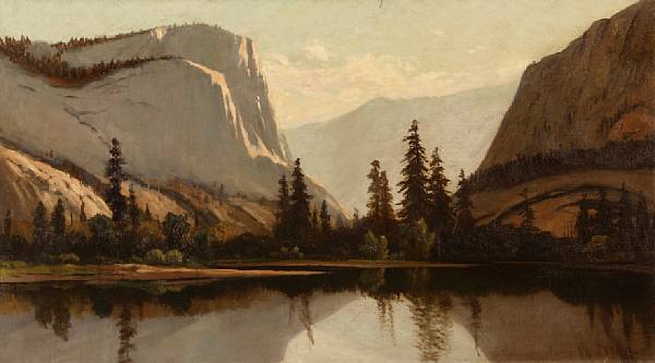 Appraisal: Frederick Ferdinand Schafer German American - Yosemite from the Merced