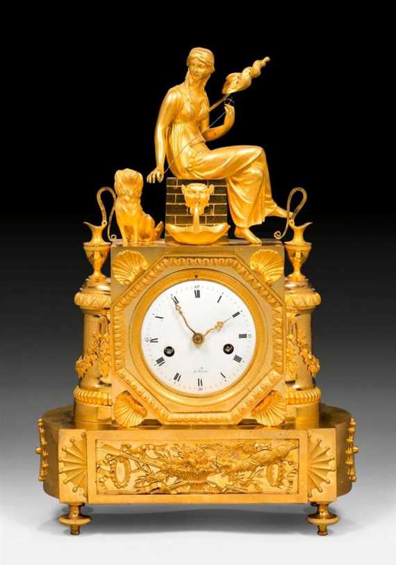 Appraisal: MANTEL CLOCK LA FIDELITE Empire the dial inscribed A PARIS