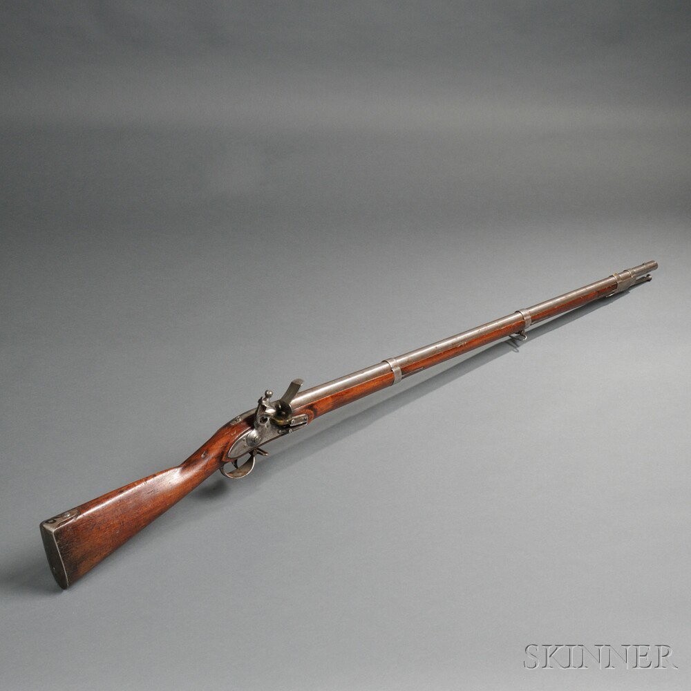 Appraisal: Model Starr Flintlock Musket c walnut stock with a cartouche