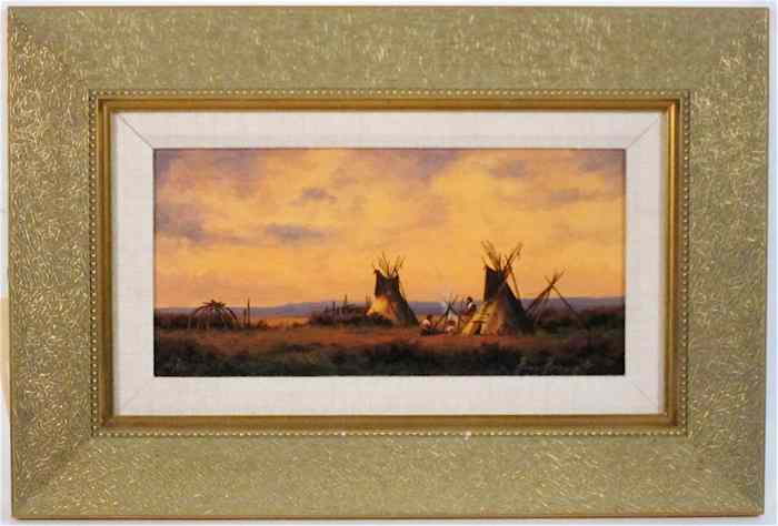 Appraisal: HEINIE HARTWIG OIL ON MASONITE California b titled ''Prairie Storm