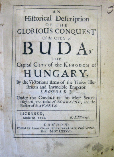 Appraisal: BUDA An Historical Description of the Glorious Conquest of the