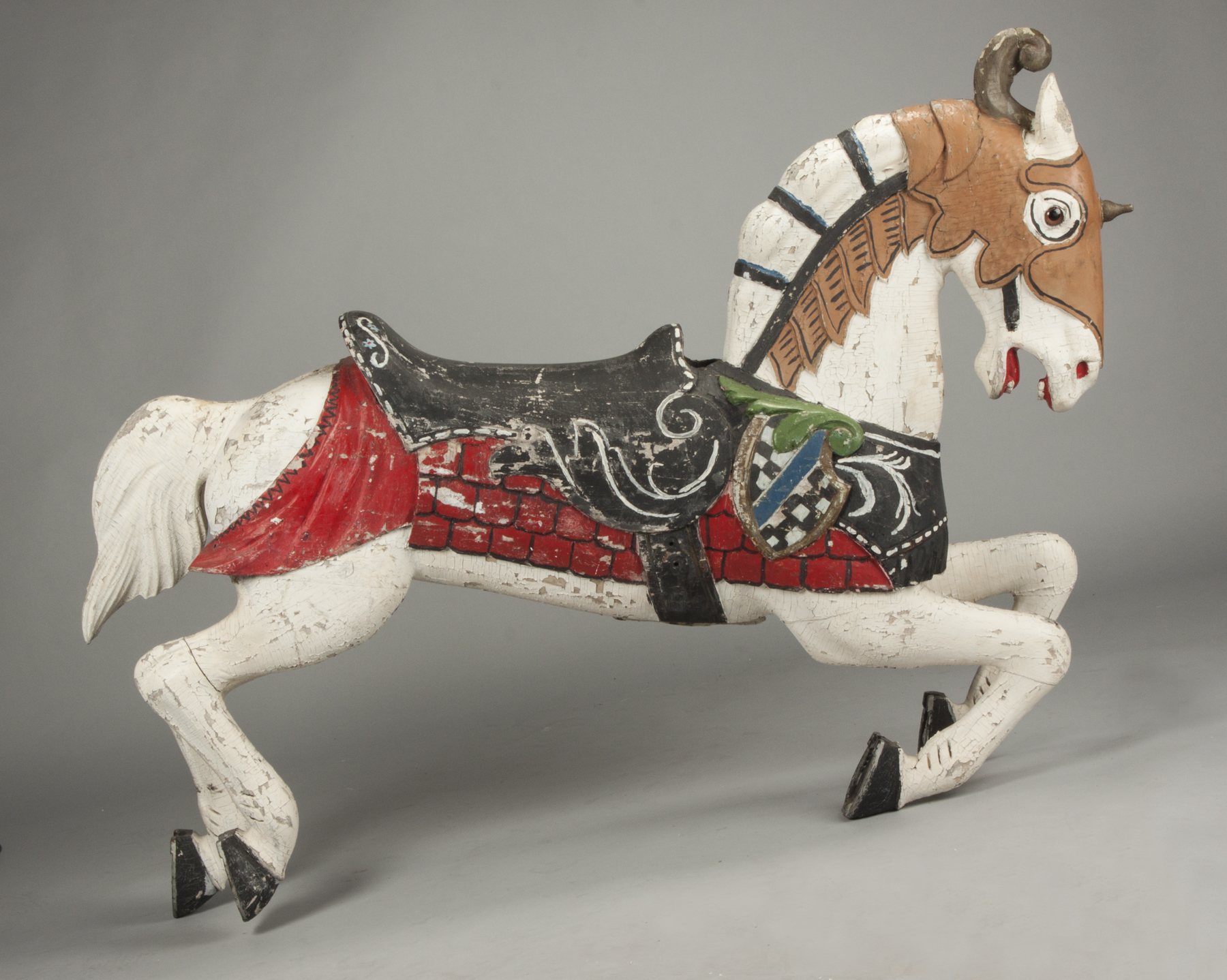 Appraisal: Herschell Spillman Carved Carousel Horse Outside jumper