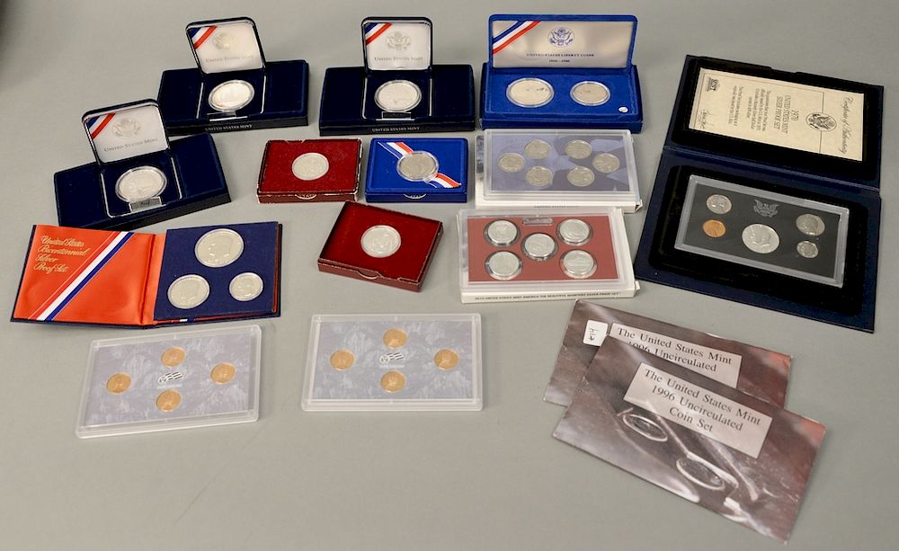 Appraisal: Coin lot to include two Special Olympics proof 's Smithsonian