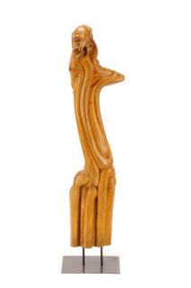 Appraisal: Abstracted Carved Root Sculpture American mid to late th century