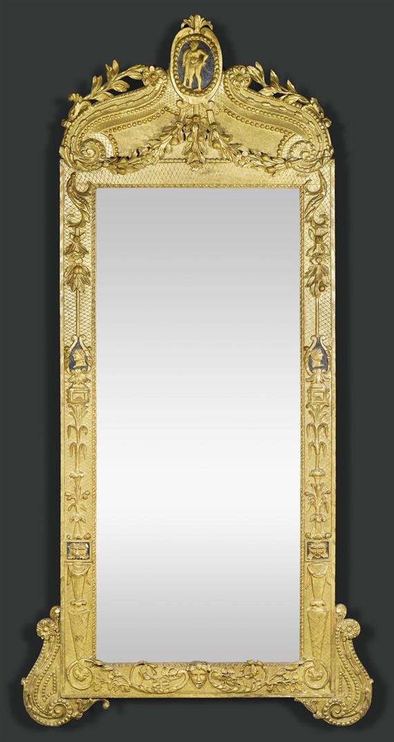 Appraisal: LARGE IMPORTANT MIRROR A L'HERCULE Baroque Rome th th century