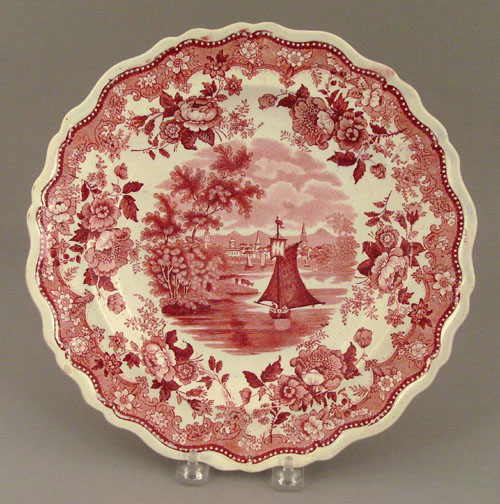 Appraisal: Historical Staffordshire plate th c with transfer decoration of Hartford