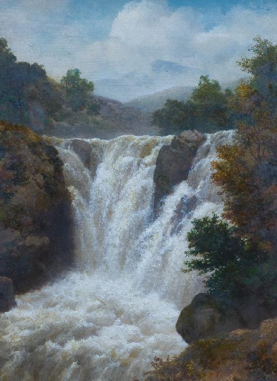 Appraisal: EDMUND GILL - HIGH FORCE TEESDALE signed and dated oil