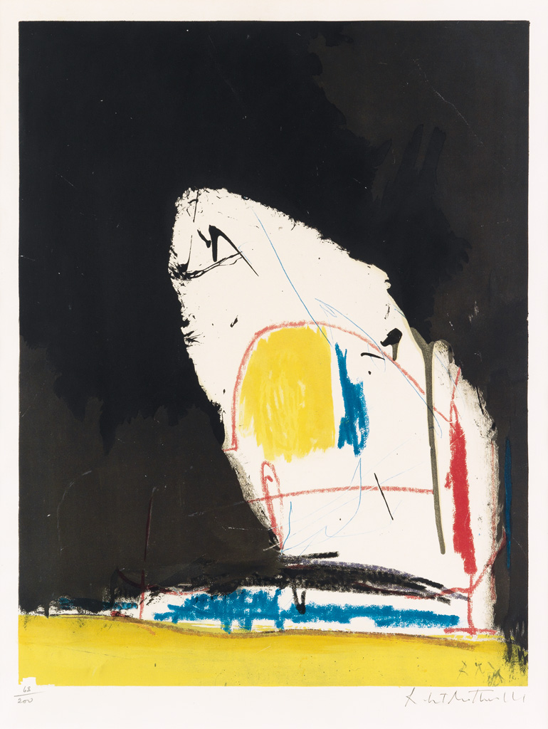 Appraisal: ROBERT MOTHERWELL Capriccio Collotype and color photo screenprint on Arches