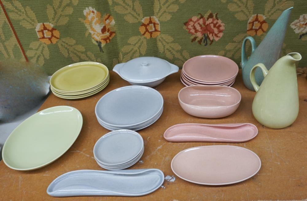 Appraisal: Russel Wright Various Colored Glazed Pottery Partial Dinner Service Pieces