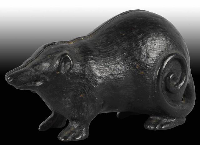 Appraisal: Cast Iron Possum Still Bank Description Made by Arcade in