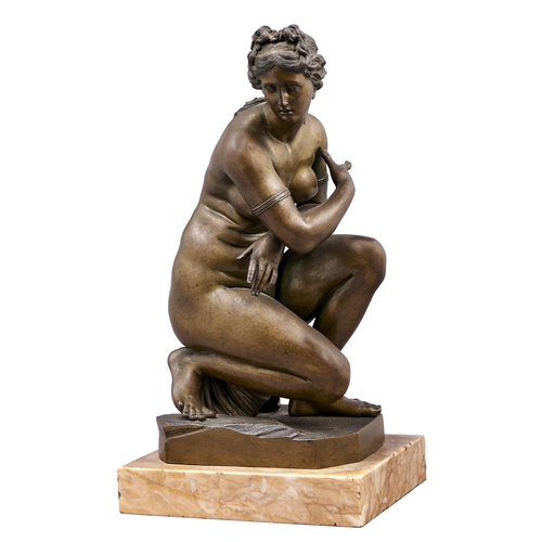 Appraisal: An Italian bronze sculpture of the crouching Venus after the