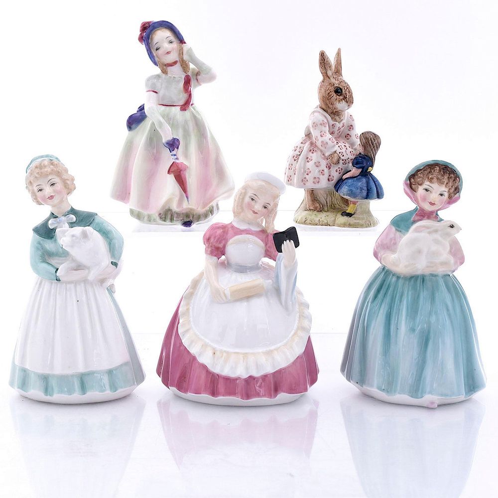 Appraisal: ROYAL DOULTON FIGURINES Bunny Stayed at Home Cookie Babie Playtime