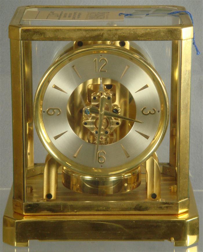 Appraisal: Jaeger LeCoultre Atmos clock j adj movement unknown calipre early