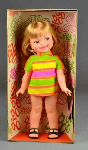 Appraisal: Giggles Doll by IdealGiggles doll with ginger hair in striped