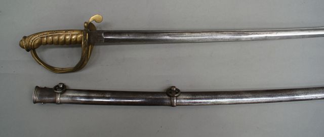 Appraisal: A European Infantry Officer's sword inch blade with brass three