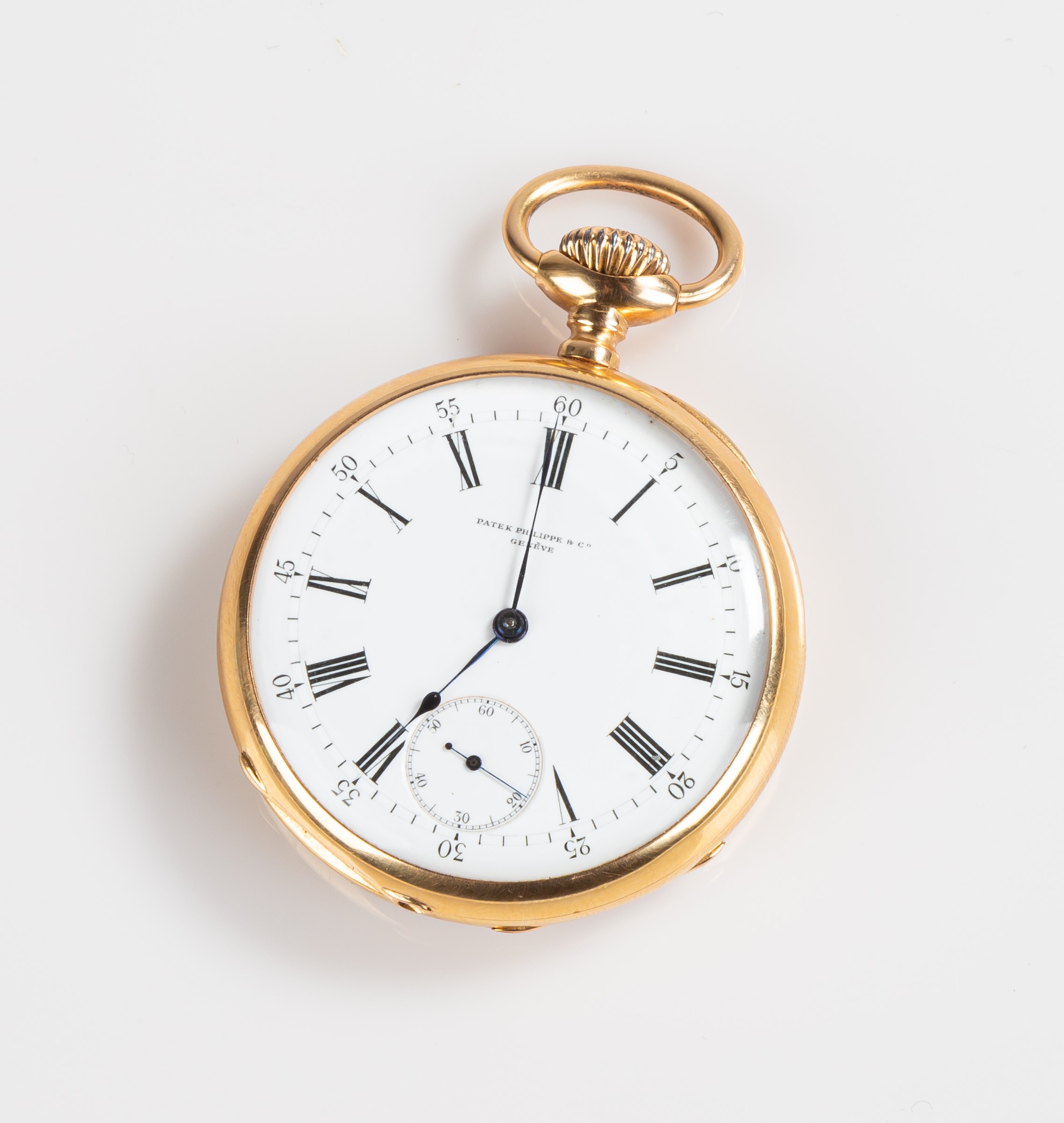 Appraisal: PATEK PHILIPPE K GOLD POCKET WATCH Geneva Switzerland No Made