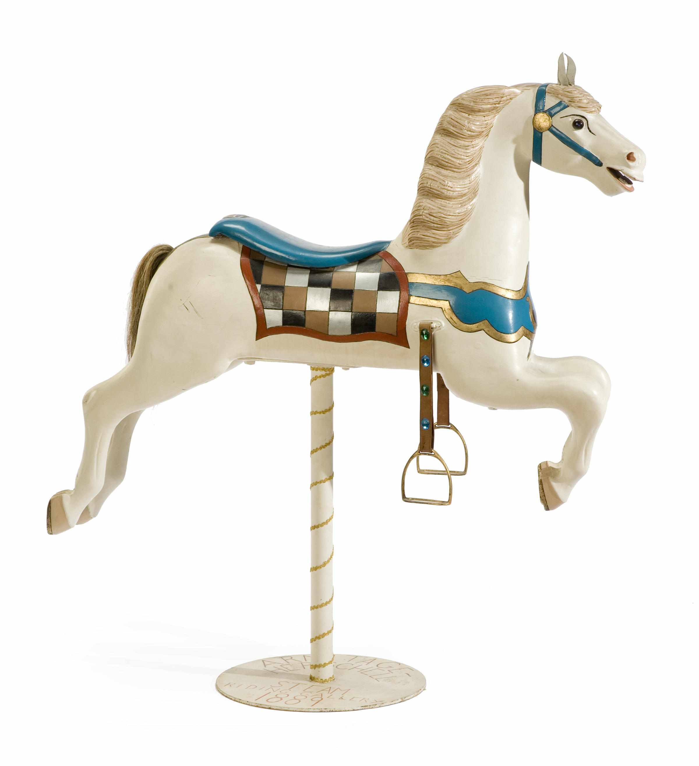 Appraisal: A carved and painted carousel horse Armitage Herschell late th