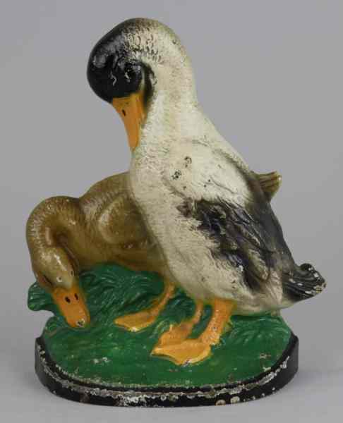 Appraisal: DUCKS DOORSTOP Hubley great theme well cast and painted attractive