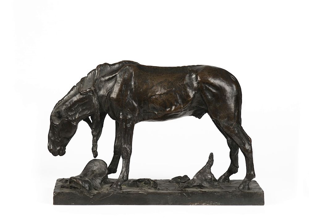 Appraisal: Solon Hannibal Borglum Horse Tamed SOLON HANNIBAL BORGLUM - Horse