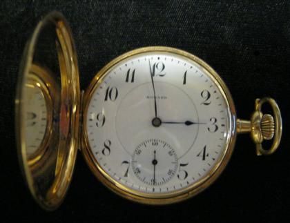 Appraisal: karat yellow gold hunting case pocket watchhoward co boston st