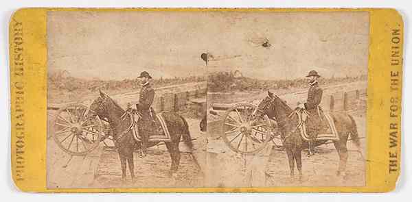 Appraisal: E H T Anthony Stereoview of General Sherman and Horse