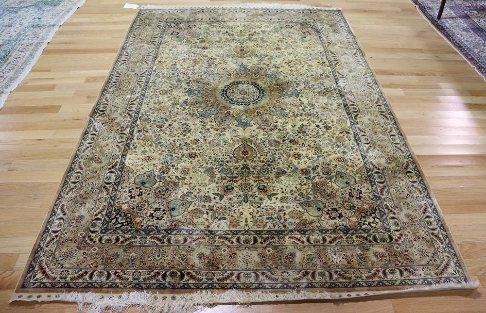 Appraisal: Antique And Finely Hand Woven Carpet A very fine carpet