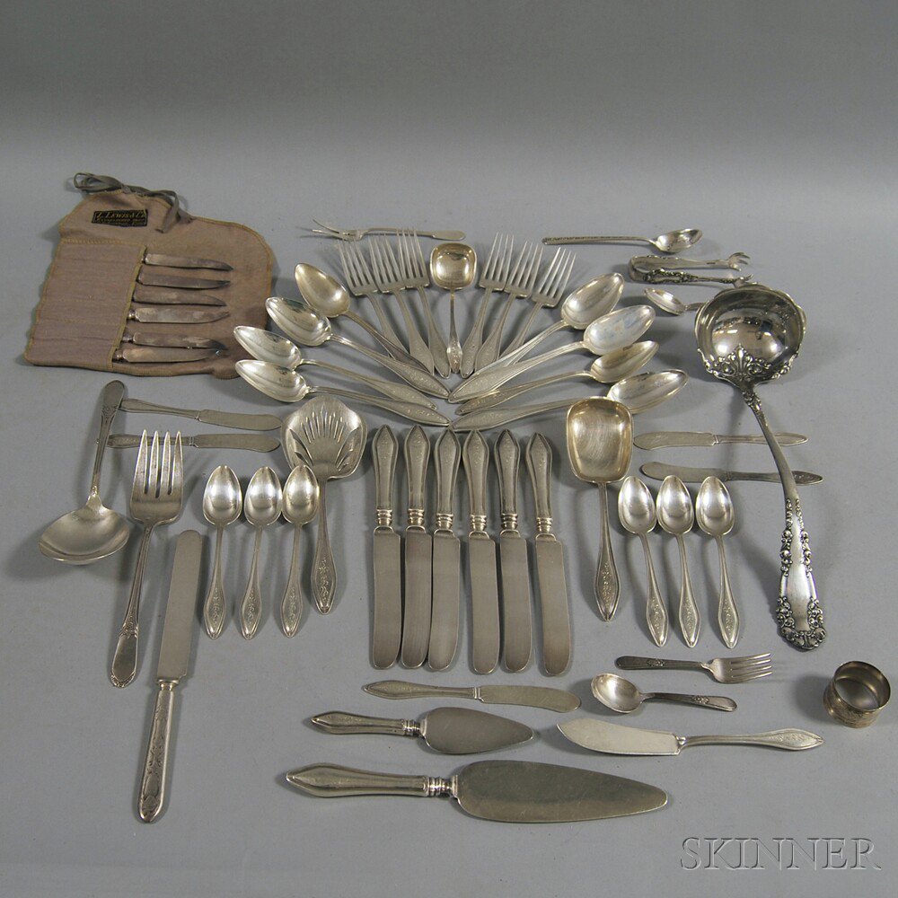 Appraisal: Towle Mary Chilton Partial Sterling Silver Flatware Service for Six