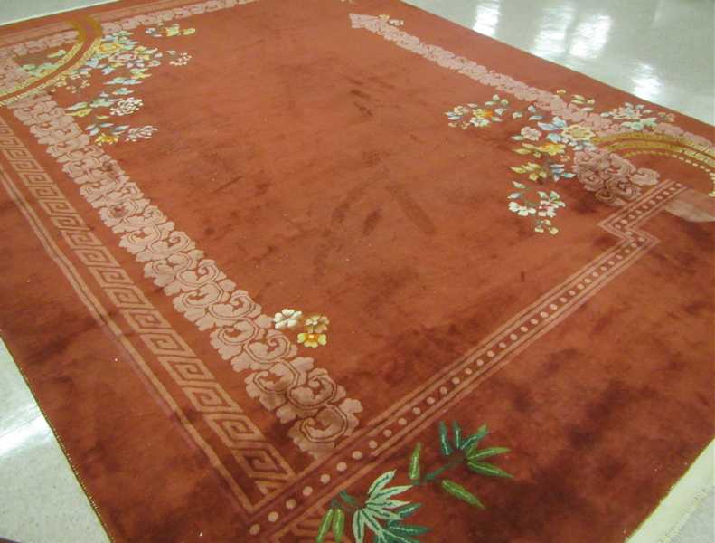 Appraisal: CHINESE NICHOLS CARPET Nichols Super Yarn Carpets Factory founded by