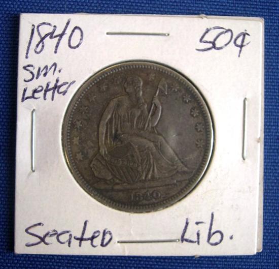 Appraisal: Seated Liberty Half Dollar Small Letters - Reverse of An