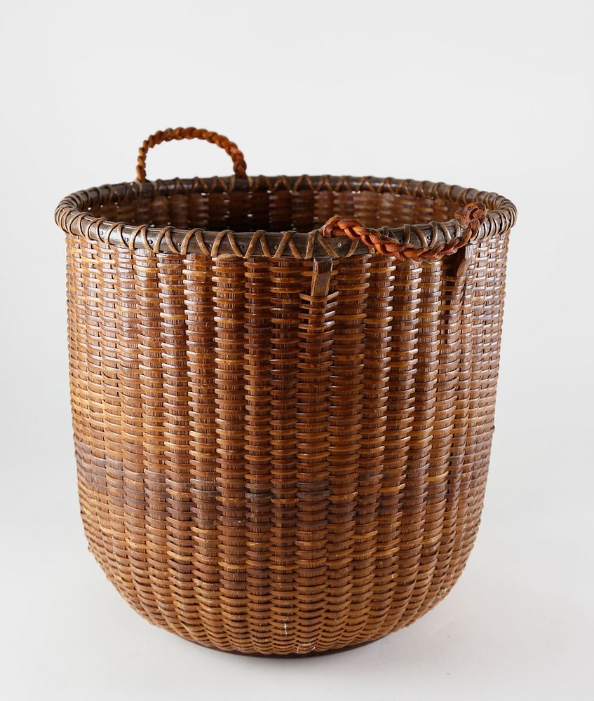 Appraisal: Jos Reyes Workshop Nantucket Lightship Waste Basket circa s Jos