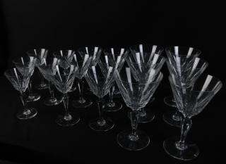 Appraisal: Pieces Baccarat Crystal Stemware Baccarat crystal items comprising large wine