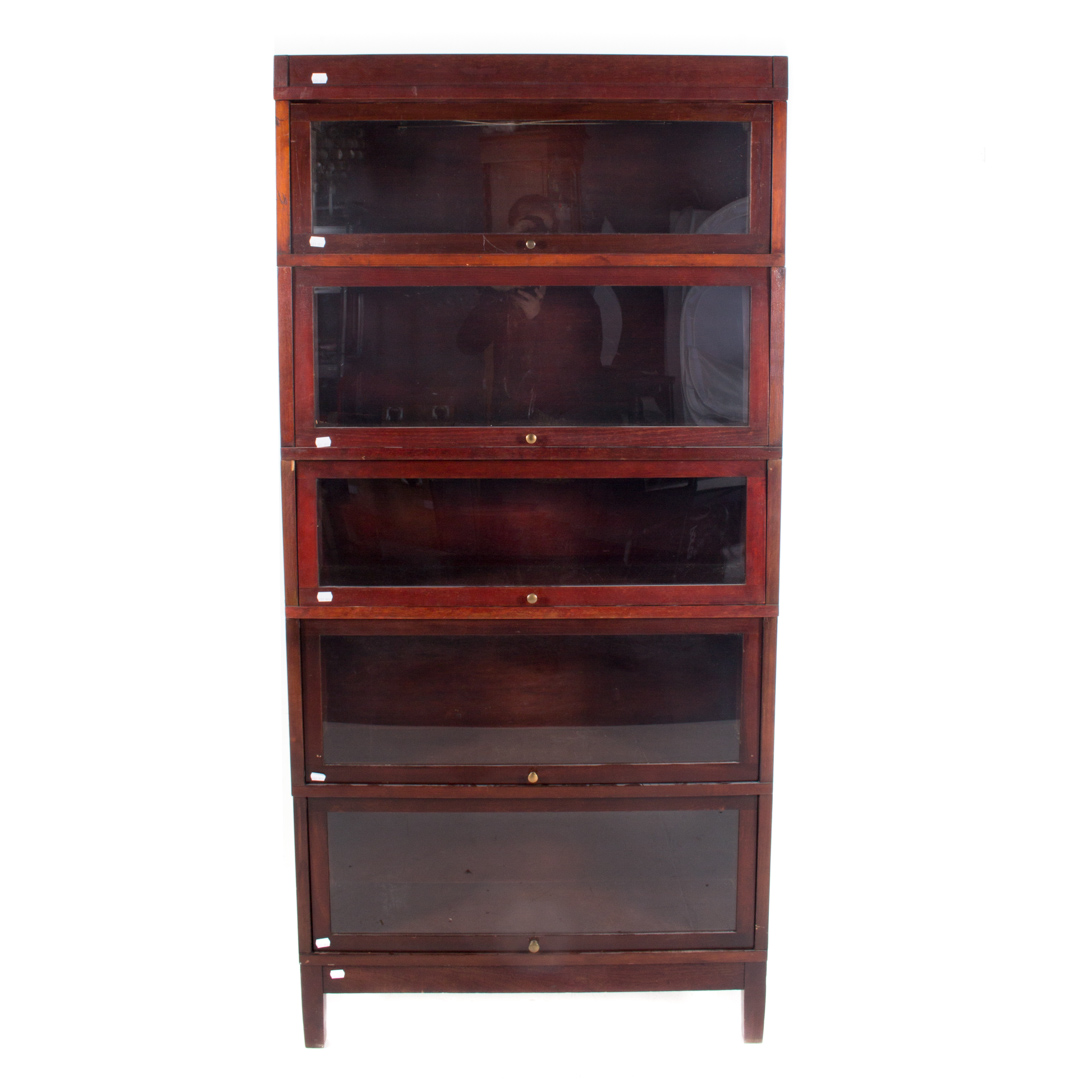 Appraisal: Mahogany stacking bookcase