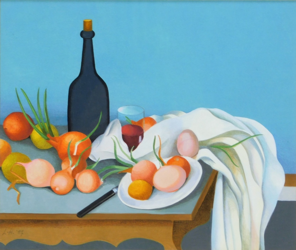 Appraisal: HELENA LEIGH-HUNT MODERNIST STILL LIFE PAINTING United States - Modern