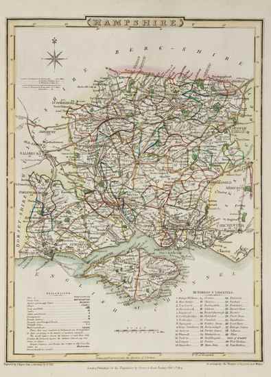 Appraisal: British Atlas The hand-coloured engraved maps engraved town plans slightly