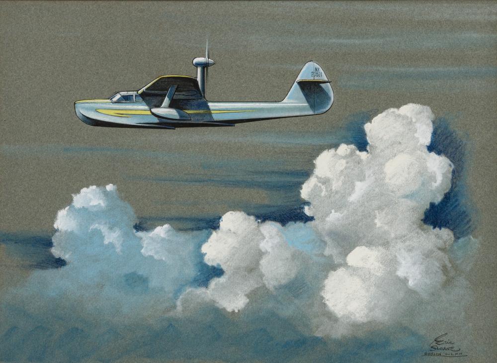 Appraisal: ERIC SLOANE American - Above the Clouds pastel on paper