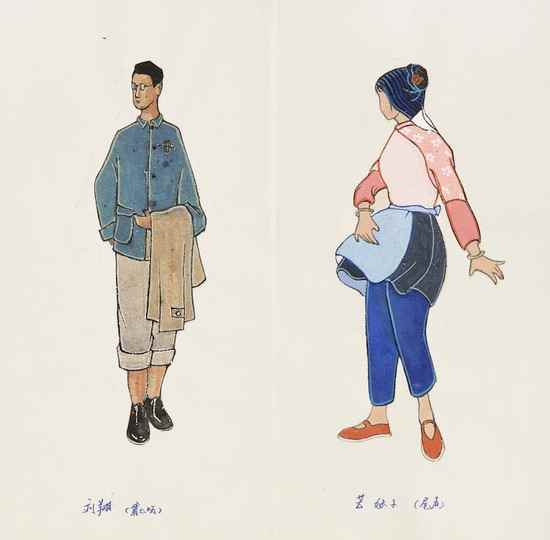 Appraisal: Costume Designs for a Medical Propaganda Film original ink and