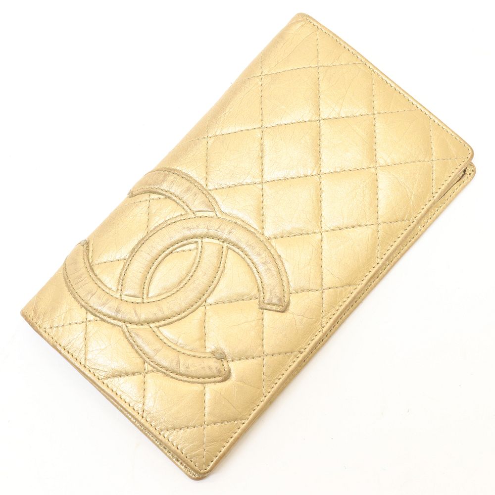 Appraisal: Chanel - Cambon Line Bifold Wallet Chanel - Cambon Line