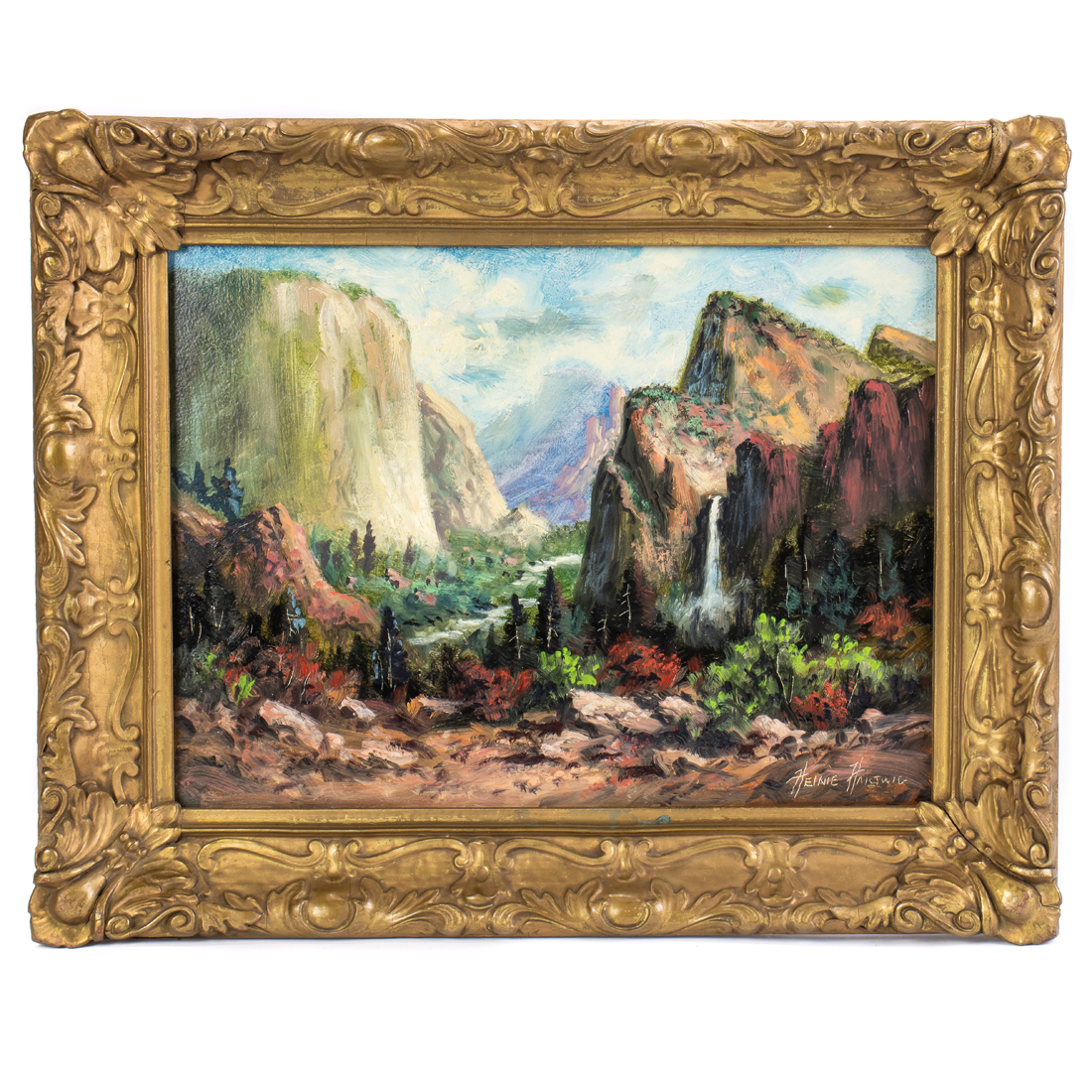 Appraisal: PAINTING HEINIE HARTWIG Heinie Hartwig American b Yosemite oil on