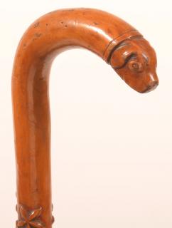 Appraisal: Bally Carver th Century Folk Art Carved Cane Berks County