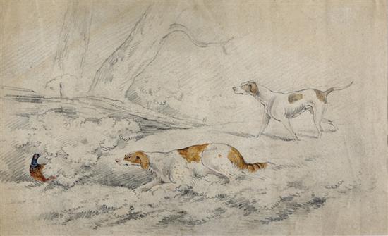 Appraisal: Henry Florio Hutchisson attributed to British - THREE WORKS SPANIELS