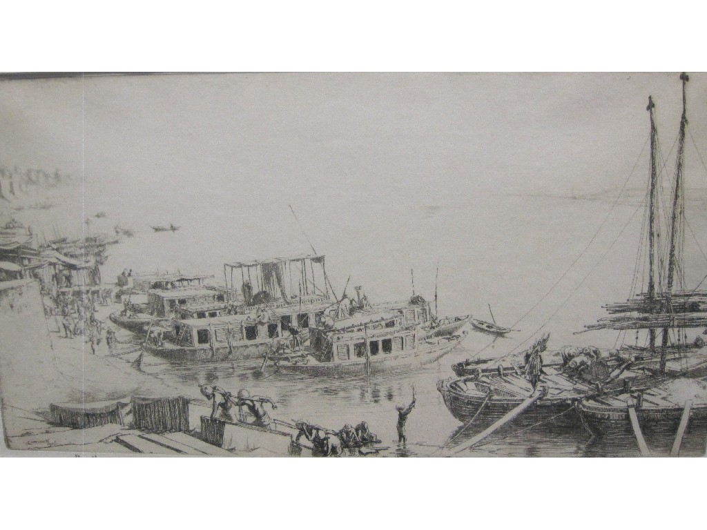 Appraisal: ERNEST STEPHEN LUMSDEN RE RSA - Etching of an Indian