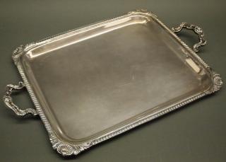 Appraisal: Peruvian Sterling tray A Peruvian Sterling Silver tray Camusso Rectangular