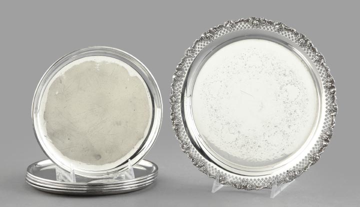 Appraisal: Six-Piece Group of Silverplate consisting of a set of five