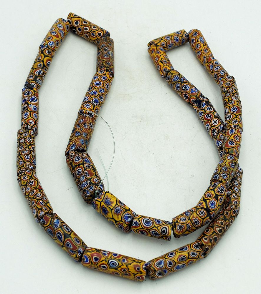 Appraisal: Strand of Venetian Millefiori Beads - late 's Strand of