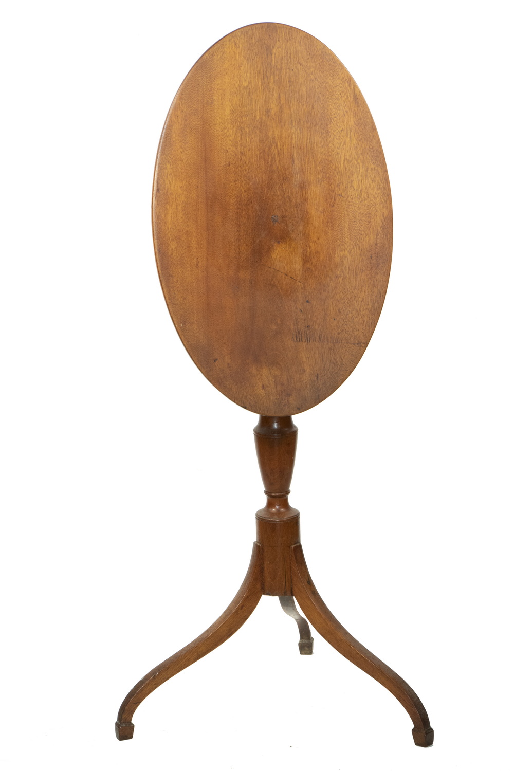 Appraisal: COUNTRY HEPPLEWHITE TILT-TOP CANDLESTAND Circa New Hampshire Birch and Maple