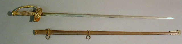 Appraisal: American military dress sword c with a shagreen handle and